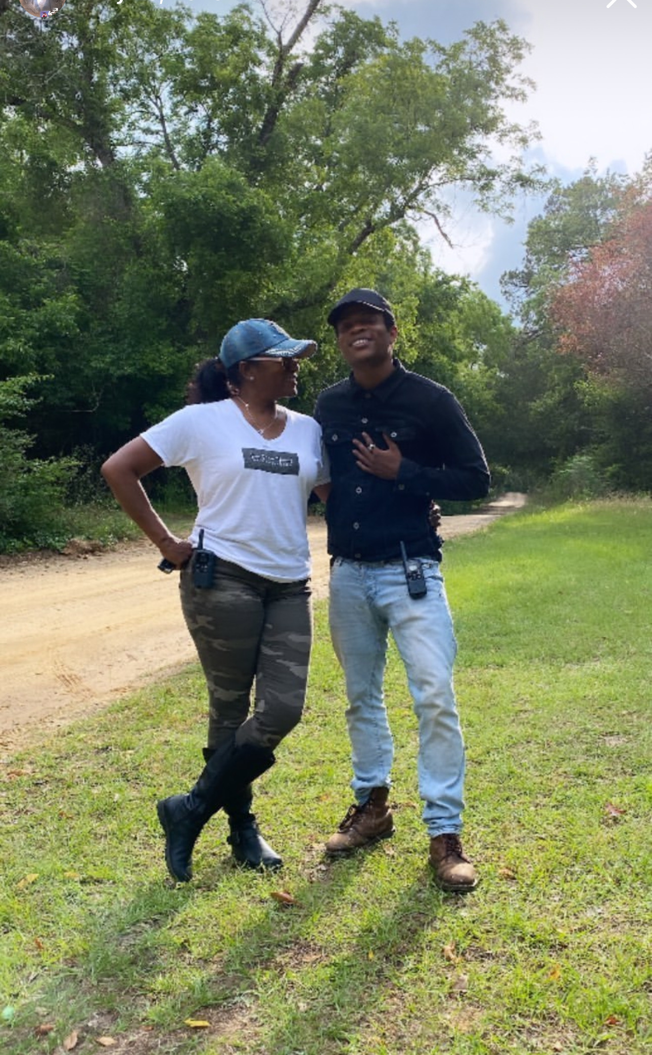 HMH Wellness & Farm founders Hunter Reed and Heidi B. Fuller standing together outdoors