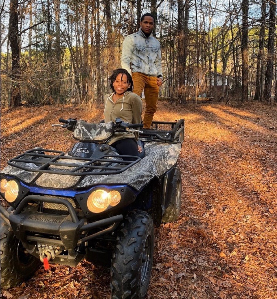 Hunter Reed and Madison White on the HMH property